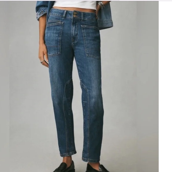 Pilcro The Wanderer Mid-Rise Relaxed Jeans in Borocay Wash Size 25 - Picture 7 of 7